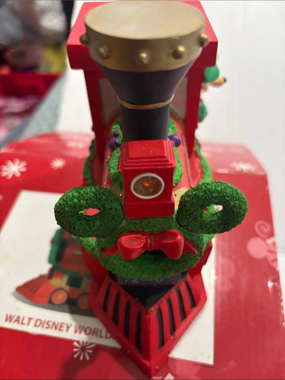 Walt Disney World Holiday Train Engine - Red & Green
